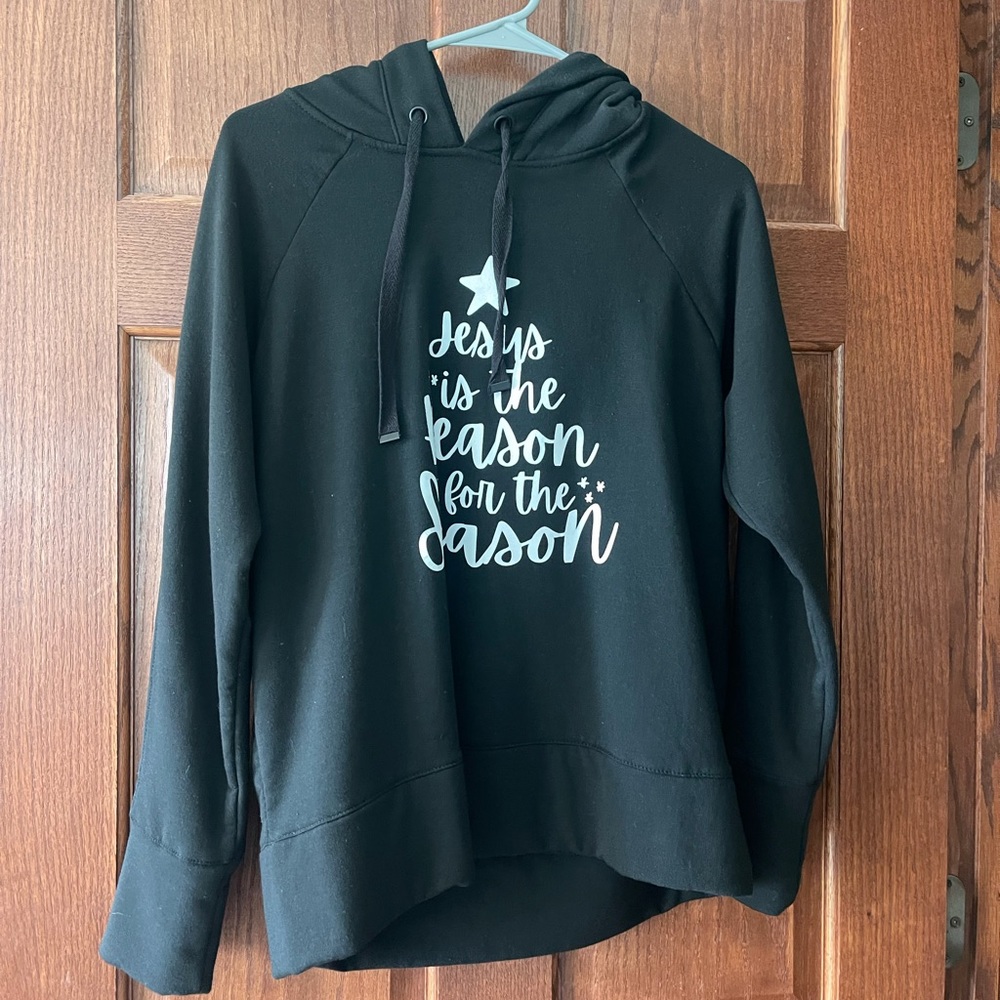 Athletic work customized “Jesus is the reason for the season” sweatshirt